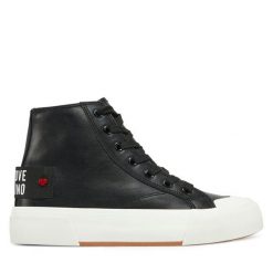 Trampki LOVE MOSCHINO. Czarne trampki Love Moschino, bez wzorów, bez zapięcia. Za 559.99 zł.