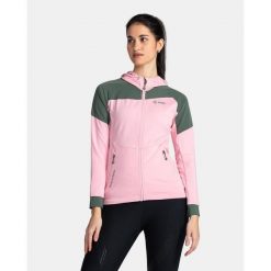 Damska bluza techniczna Kilpi MEMPHIS-W. Czerwone bluzy Kilpi, bez wzorów, z materiału, bez ramiączek, z kapturem. Za 267.13 zł.