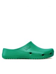 Birkenstock Klapki Birki Air 0063050 Zielony. Zielone klapki Birkenstock, bez wzorów, z tworzywa sztucznego, bez obcasa, bez zapięcia. Za 219.99 zł.