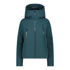 Damska kurtka z kapturem CMP. Zielone kurtki CMP, bez wzorów, sportowe, z kapturem. Za 675.50 zł.