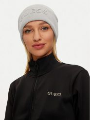 Guess Czapka AW5179 POL01 Szary. Szare czapki zimowe Guess, z aplikacjami, z materiału. Za 169.99 zł.