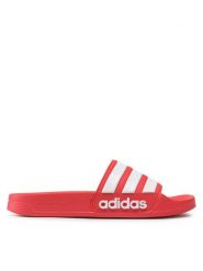 Adidas Klapki adilette Shower GZ5923 Czerwony. Czerwone klapki adidas, bez wzorów, z tworzywa sztucznego, sportowe, bez obcasa, bez zapięcia. Za 129.99 zł.