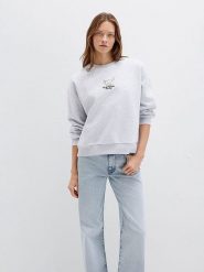 MAVI Bluza w kolorze jasnoszarym rozmiar: XL. Szare bluzy Mavi, xl, bez wzorów, bez ramiączek, bez kaptura. Za 124.95 zł.