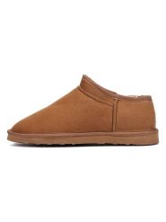 ISLAND BOOT Botki zimowe "Floella" w kolorze jasnobrązowym rozmiar: 36. Brązowe botki Island Boot, bez wzorów, z materiału, bez obcasa, bez zapięcia. Za 116.61 zł.