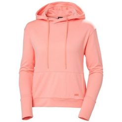 Bluza damska z kapturem Helly Hansen Lifa Tech Lite. Czerwone bluzy Helly Hansen, bez wzorów, sportowe, bez ramiączek, z kapturem. Za 401.50 zł.