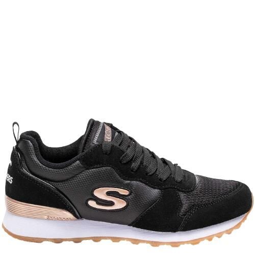 Buty sportowe do chodzenia damskie Skechers OG 85 Goldn Gurl. Czarne buty treningowe Skechers, bez wzorów, bez zapięcia, trekkingowe. Za 252.99 zł.