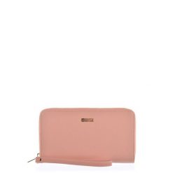 Różowy Modny Portfel Damski Big Star. Czerwone portfele Big Star Accessories, bez wzorów, eleganckie, małe, bez dodatków. Za 84.99 zł.