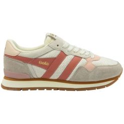 Sznurowane trampki damskie Gola Colorado. Białe trampki Gola, bez wzorów, z gumy, eleganckie, bez zapięcia. Za 408.50 zł.