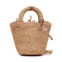 Torebka Manebi. Brązowe torebki klasyczne Manebi, bez wzorów, klasyczne, bez dodatków. Za 529.99 zł.