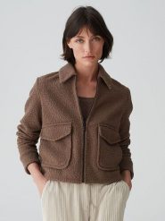 OPUS Kurtka pluszowa "Holma" w kolorze brązowym rozmiar: 42. Brązowe kurtki Opus, bez wzorów, bez kaptura. Za 239.99 zł.