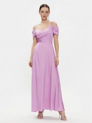 Rinascimento Sukienka wieczorowa CFC0117556003 Fioletowy Regular Fit. Fioletowe sukienki Rinascimento, s, bez wzorów, z syntetyku, wizytowe, bez kołnierzyka, bez ramiączek. Za 379.99 zł.