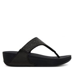 Japonki FitFlop. Czarne japonki FitFlop, bez wzorów. Za 339.99 zł.