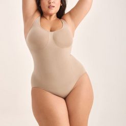 Body modelujące light shape Gabriella natural. Brązowe bielizna modelująca Gabriella, bez wzorów, z bawełny. Za 129.90 zł.