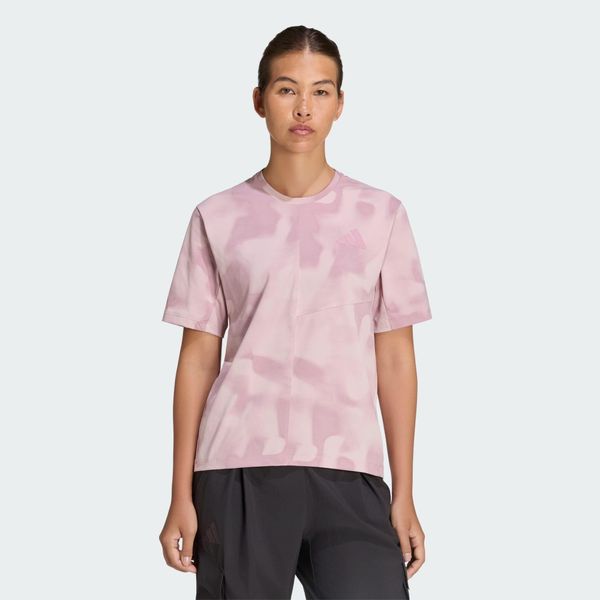 Koszulka Terrex Multi Climacool Printed. Fioletowe t-shirty sportowe adidas, l, bez wzorów, z dzianiny, bez ramiączek, do biegania, climacool (adidas). Za 199.00 zł.