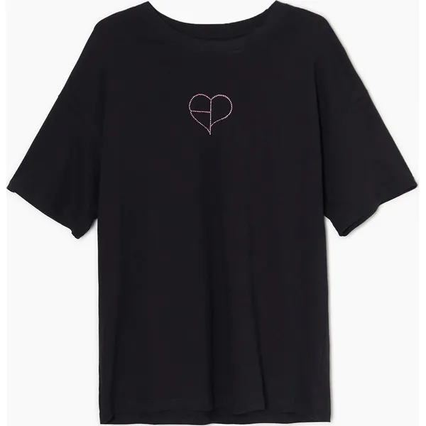 Czarny t-shirt Blackpink - Czarny. Czarne t-shirty Cropp, l, bez wzorów, bez kołnierzyka, bez ramiączek. Za 69.99 zł.