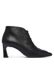 Hispanitas Botki HI264960 Czarny. Czarne botki Hispanitas, bez wzorów, ze skóry, bez obcasa, na słupku, bez zapięcia. Za 789.99 zł.