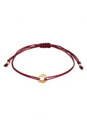 Elli Damski okrągły pleciony z tekstylną opaską ze srebra próby 925 Sterling Silver Bransoletki 1 ct. Szare bransoletki Elli, srebrne. Za 168.99 zł.