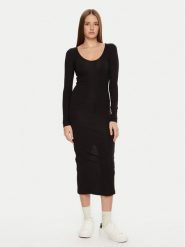 Brave Soul Sukienka codzienna LDRJ-624HOLLY Czarny Regular Fit. Czarne sukienki Brave Soul, na co dzień, xl, bez wzorów, z bawełny, bez kołnierzyka, bez ramiączek, proste. Za 69.99 zł.