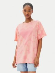 One Teaspoon T-Shirt Love Sweat 26918 Różowy Relaxed Fit. Czerwone t-shirty One Teaspoon, xxs, bez wzorów, z bawełny, bez kołnierzyka, bez ramiączek. Za 269.99 zł.