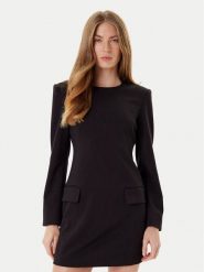 Armani Exchange Sukienka codzienna XW000661 AF16142 UC001 Czarny Regular Fit. Czarne sukienki Armani Exchange, na co dzień, bez wzorów, z syntetyku, bez kołnierzyka, bez ramiączek, proste. Za 889.99 zł.