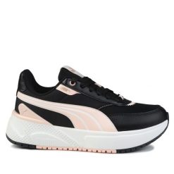 Buty damskie sportowe do chodzenia Puma R78 DISRUPT LT. Białe buty treningowe Puma, bez wzorów, z jeansu, bez zapięcia, trekkingowe. Za 189.00 zł.