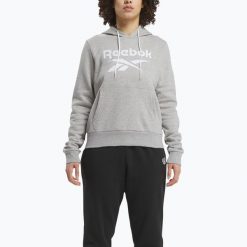 Bluza damska Reebok Identity Big Logo Fleece. Szare bluzy Reebok, bez wzorów, bez kaptura. Za 179.99 zł.