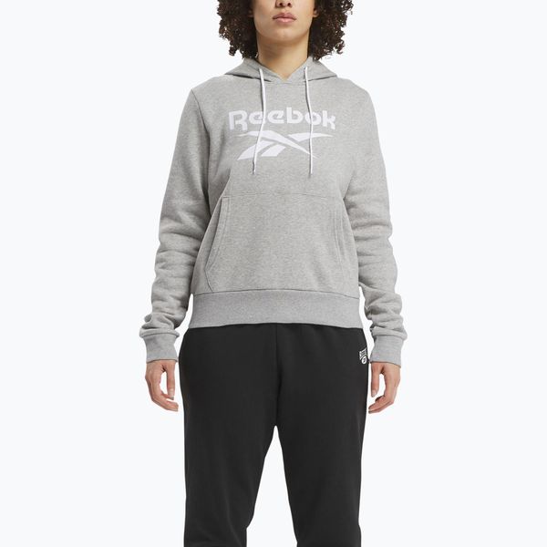 Bluza damska Reebok Identity Big Logo Fleece. Szare bluzy Reebok, bez wzorów, bez ramiączek, bez kaptura. Za 179.99 zł.