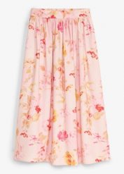 Spódnica maxi z przewiewnej krepy. Czerwone spódnice bonprix, bez wzorów, eleganckie, maxi. Za 149.99 zł.