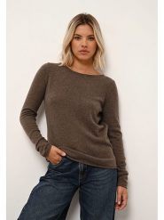 Just Cashmere Kaszmirowy sweter "Grace" w kolorze brązowym rozmiar: M. Brązowe swetry Just Cashmere, m, bez wzorów, z kaszmiru, bez ramiączek. Za 237.73 zł.