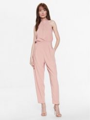Pinko Kombinezon 100032 A0GI Różowy Regular Fit. Czerwone sukienki Pinko, bez wzorów, z syntetyku, bez kołnierzyka, bez ramiączek. Za 1,689.00 zł.