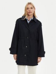 Tommy Hilfiger Parka Essential WW0WW43742 Granatowy Regular Fit. Niebieskie płaszcze Tommy Hilfiger, bez wzorów, z bawełny, bez kaptura. Za 699.99 zł.