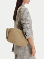 GINO ROSSI Torebka C-LDA8549 Beżowy. Brązowe torebki klasyczne Gino Rossi, bez wzorów, ze skóry, bez dodatków. Za 199.99 zł.