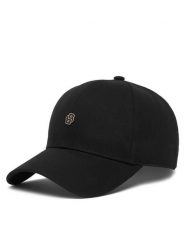 BOSS Czapka z daszkiem Ari-B-Icon 50555583 Czarny. Czarne czapki z daszkiem Boss, bez wzorów, z bawełny. Za 179.99 zł.