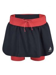 Odlo Spódnica "X-ALP" w kolorze czarno-czerwonym do biegania rozmiar: L. Czarne spódnice ODLO, l, bez wzorów, z materiału, sportowe, sportowe. Za 202.03 zł.