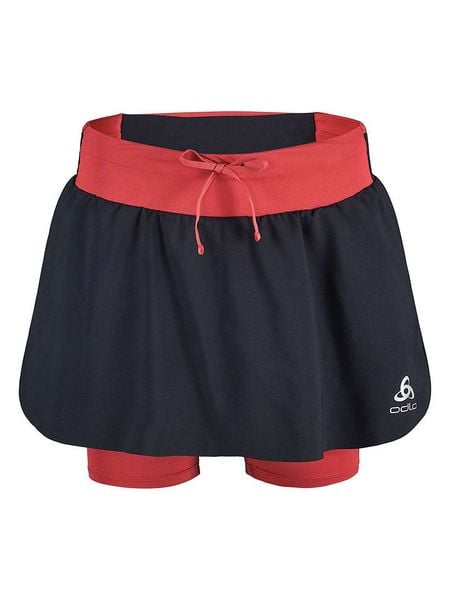 Odlo Spódnica "X-ALP" w kolorze czarno-czerwonym do biegania rozmiar: L. Czarne spódnice ODLO, l, bez wzorów, z materiału, sportowe, sportowe. Za 202.03 zł.