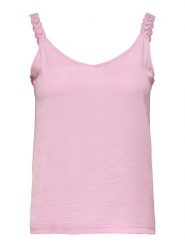ONLY Top "Tilde" w kolorze jasnoróżowym rozmiar: XL. Różowe topy ONLY, xl, bez wzorów, z bawełny, bez kołnierzyka, bez ramiączek. Za 41.69 zł.