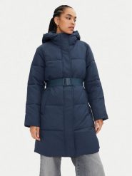 Calvin Klein Jeans Płaszcz zimowy J20J224122 Granatowy Relaxed Fit. Niebieskie kurtki Calvin Klein Jeans, na zimę, m, bez wzorów, z jeansu, bez kaptura. Za 909.99 zł.