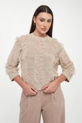 Sweter damski lniany PESERICO. Swetry Peserico, bez wzorów, ze lnu, bez ramiączek. Za 2,269.00 zł.