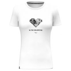 Koszulka sportowa damska Salewa PURE HEART DRY 00-00000286380010. Białe t-shirty sportowe Salewa, l, bez wzorów, z materiału, bez ramiączek, do biegania. Za 229.24 zł.