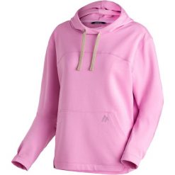 Bluza damska z kapturem Maier Sports Seebuck. Białe bluzy Maier Sports, bez wzorów, z materiału, bez ramiączek, z kapturem. Za 471.50 zł.
