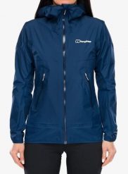 Kurtka przeciwdeszczowa damska Berghaus Rain Motion Jkt Af. Niebieskie kurtki Berghaus, s, bez wzorów, z materiału, bez kaptura. Za 1,033.99 zł.
