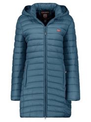 Geographical Norway Płaszcz pikowany "Atika" w kolorze morskim rozmiar: XXL. Niebieskie płaszcze Geographical Norway, xxl, bez wzorów, bez kaptura. Za 136.45 zł.