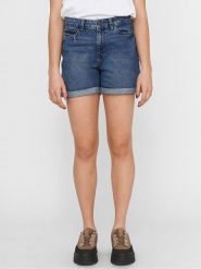 Noisy may Szorty dżinsowe "Smiley" w kolorze granatowym rozmiar: M. Niebieskie szorty Noisy May, bez wzorów, z bawełny, klasyczne. Za 87.19 zł.