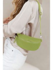 Anna Morellini Skórzana saszetka "Agnese" w kolorze zielonym - 23 x 15 x 1 cm rozmiar: onesize. Zielone nerki i saszetki Anna Morellini, bez wzorów, z materiału, sportowe, bez dodatków. Za 173.99 zł.