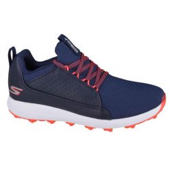 Skechers Go Golf Max Mojo, damskie buty do golfa, Granatowe. Niebieskie swetry Skechers, bez wzorów, z tkaniny, sportowe, bez ramiączek. Za 239.99 zł.