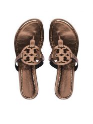 Tory Burch Japonki 183517 Niebieski. Niebieskie japonki Tory Burch, bez wzorów, ze skóry. Za 1,134.00 zł.