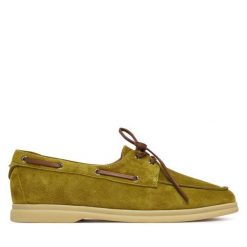 Mokasyny Coccinelle. Zielone mokasyny Coccinelle, bez wzorów. Za 889.99 zł.