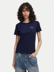 HUGO T-Shirt Deloris 5 50571074 Granatowy Regular Fit. Niebieskie t-shirty Hugo, xxl, bez wzorów, z bawełny, bez kołnierzyka, bez ramiączek. Za 254.99 zł.