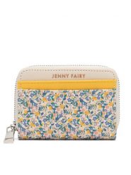 Jenny Fairy Portfel 4W1-004-SS23 Żółty. Żółte portfele Jenny Fairy, bez wzorów, ze skóry. Za 59.99 zł.
