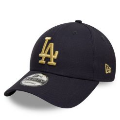 Czapka z daszkiem New Era. Niebieskie czapki z daszkiem New Era, bez wzorów. Za 99.99 zł.